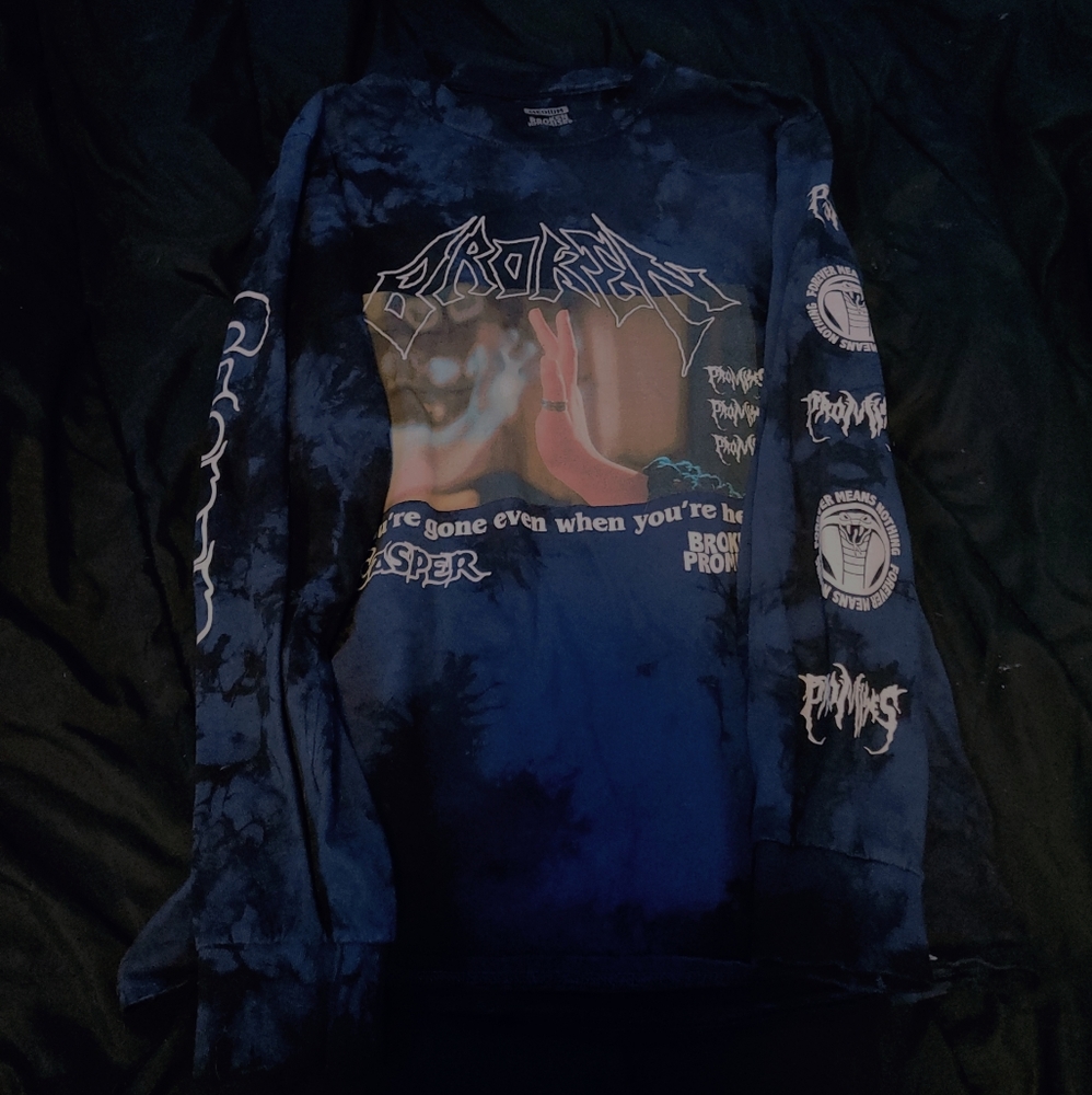 Broken promises tie dye long sleeve
